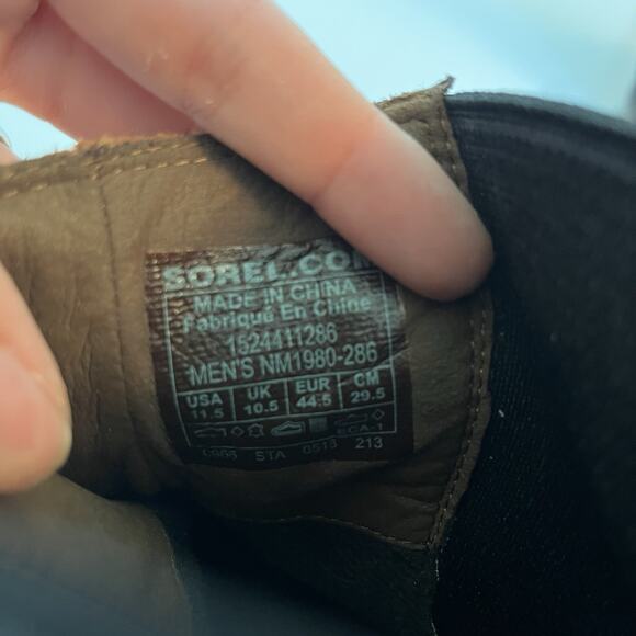 Sorel Mens Greely Chelsea Boots Waterproof Brown Leather Mens Size 11.5 Pull On - Picture 8 of 8